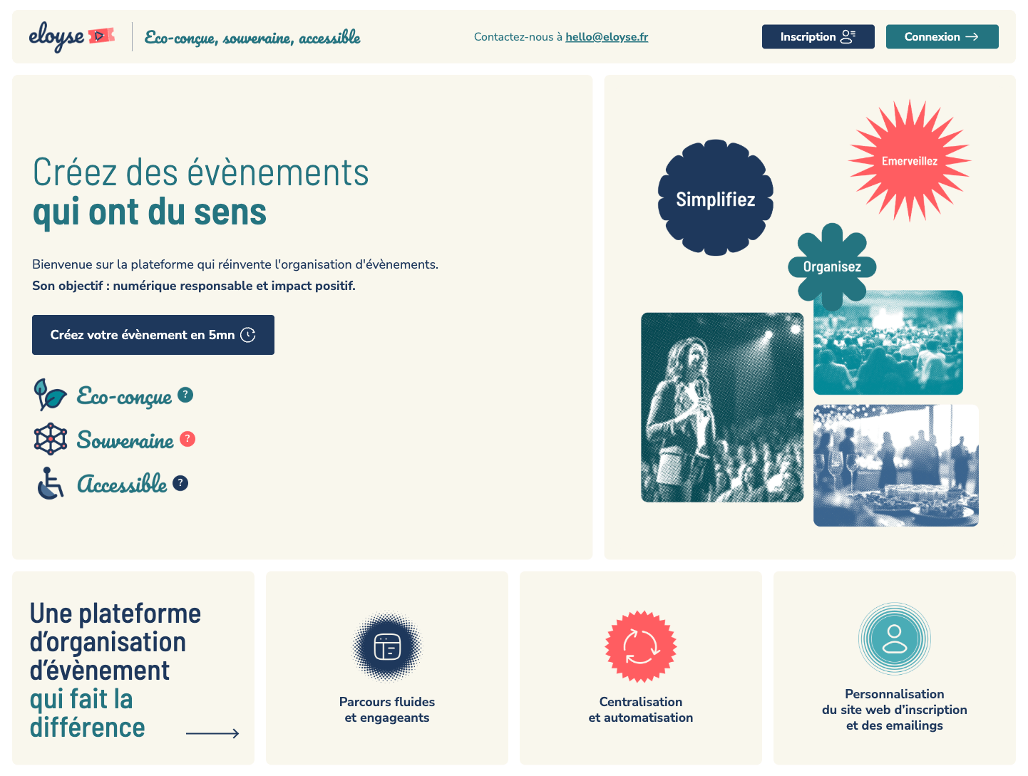 Eloyse - Plateforme événementielle — aperçu 1 sur 7